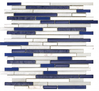 Project Deco SoBe Marine Sticks Mosaic Tile (11.8"x11.8" Sheet)