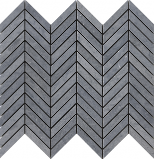 Project Deco Wooden Silver Chevron Natural Stone Mosaic Tile (12.5"x12.2" Sheet)