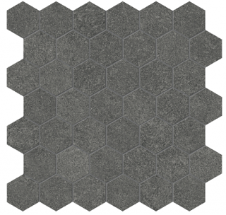 Anatolia - Mjork 2" Carbon Porcelain Hexagon Mosaic Tile (Matte Finish)