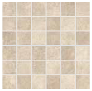 Gazzini - 2"x2" Opus Stone Beige Porcelain Mosaic Tile (12"x12" Sheet)