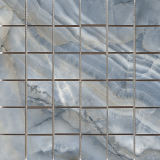 Happy Floors - 2"x2" Athena Cielo Natural Porcelain Mosaic Tile (12"x12" Sheet)