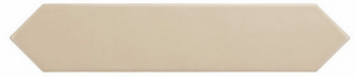 Equipe - 2"x10" Arrow Gardenia Cream Glossy Ceramic Wall Tile