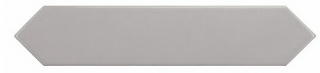 Equipe - 2"x10" Arrow Quicksilver Glossy Ceramic Wall Tile
