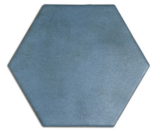 Novalinea - 6"x7" SOLID BLUE MARINE Matte Hexagon Porcelain Tile