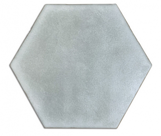 Novalinea - 6"x7" SOLID GREY Matte Hexagon Porcelain Tile