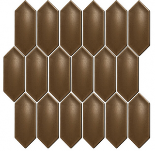 Questech - Classic Metal Tile Line Bronze Picket Mosaic Tile (6 sheets - 11.63"x12")