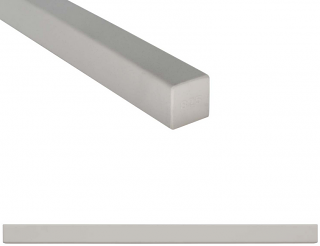 Questech - 1/2"x12" Linear Gray Matte Cast Stone Pencil Liner