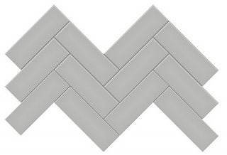 Anatolia - 2"x6" Soho Loft Grey Matte Herringbone Ceramic Mosaic Tile