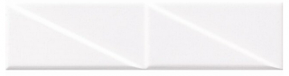 Settecento - 3"x12" Outfit Matte White Brick Ceramic Wall Tile