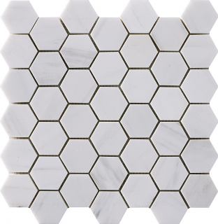 Project Deco Dolomite Hexagon Natural Stone Mosaic Tile (12"x11.7" Sheet)