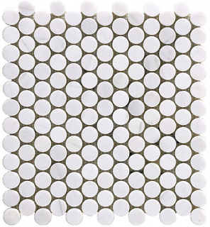 Project Deco Dolomite Penny Round Natural Stone Mosaic Tile (12.2"x12.4" Sheet)