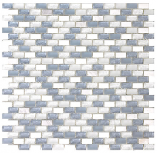 Project Deco SoBe Sky Mini-Brick Mosaic Tile (11.3"x11.4" Sheet)