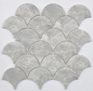 Project Deco Endura Bardiglio Scale Mosaic Tile (11.1"x11.1" Sheet)