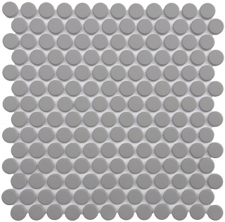 Project Deco Endura Basics Dark Grey Penny Round Mosaic Tile (11.8"x11.8" Sheet)