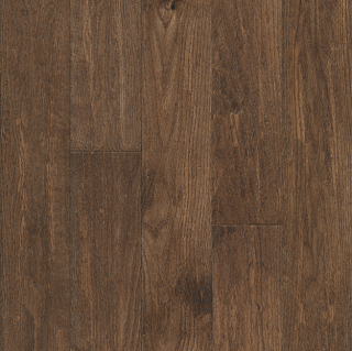 Hartco - Paragon 3/4" x 5" Otter Brown Solid Oak Hardwood Flooring (Low Gloss - Hand Scraped Surface)
