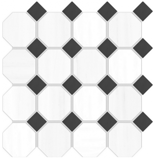 Vallelunga - Dolomiti Ottagona Porcelain Mosaic Tile (Polished Finish - 11.8"x11.8" Sheet)