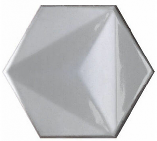 Settecento - 6"x7" Chroma Bianco Hexagon Glossy Ceramic Wall Tile