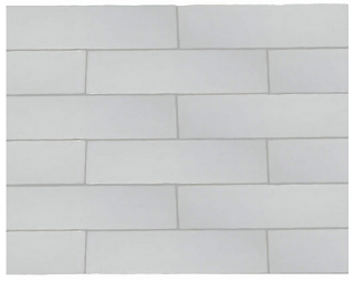 Nanda - 3"x12" Maritime Clearwater White Glossy Ceramic Wall Tile