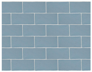 Nanda - 3"x6" Maritime Folly Blue Matte Ceramic Wall Tile