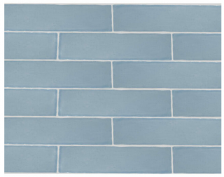 Nanda - 3"x12" Maritime Folly Blue Matte Ceramic Wall Tile