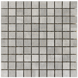 Unicom Starker - 1"x1" Icon Dove Grey Porcelain Mosaic Tile (12"x12" Sheet)