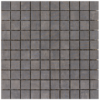 Unicom Starker - 1"x1" Icon Jet Black Porcelain Mosaic Tile (12"x12" Sheet)