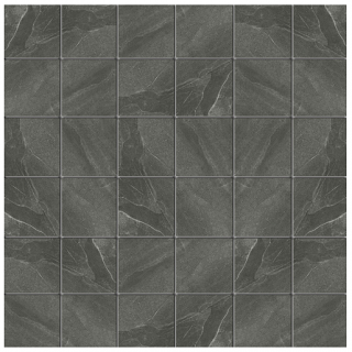 Italgraniti - 2"x2" Shale Ash Porcelain Mosaic Tile (12"x12" Sheet - Matte Finish)