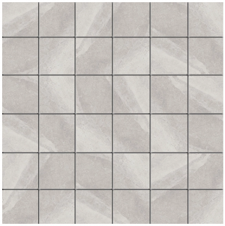 Italgraniti - 2"x2" Shale Moon Porcelain Mosaic Tile (12"x12" Sheet - Matte Finish)