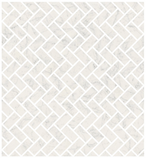 Fioranese - Marmorea Bianco Gioia Lisca Porcelain Mosaic Tile (Polished Finish - 12"x12" Sheet)