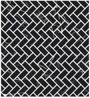 Fioranese - Marmorea Port Laurent Lisca Porcelain Mosaic Tile (Polished Finish - 12"x12" Sheet)