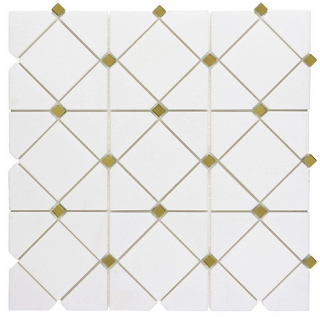 Anthology - Dazzle Gold Limelight Mosaic Tile (0.958 sf/sheet)