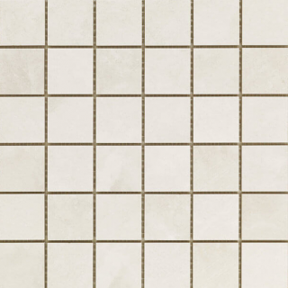 Happy Floors - 2"x2" Salt Stone Ice Porcelain Mosaic Tile (12"x12" Sheet - Matte Finish)