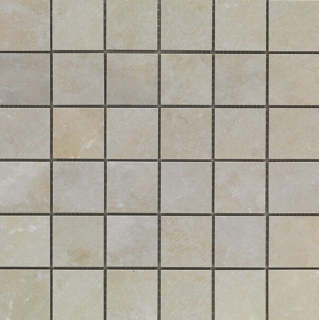 Happy Floors - 2"x2" Salt Stone Desert Porcelain Mosaic Tile (12"x12" Sheet - Matte Finish)