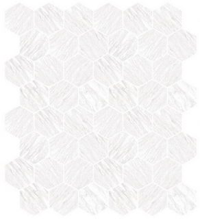 Milestone - Marbles VOLAKAS SILK Polished Porcelain Hexagon Mosaic Tile (10 Pc. Pack - 9"x11" Sheet)