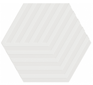Happy Floors - 5"x6" Carpenter Albar Porcelain Cube Hexagon Tile (Matte Finish - Rectified Edges)