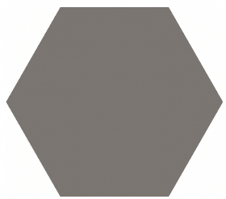 Happy Floors - 5"x6" Carpenter Grey Porcelain Hexagon Tile (Matte Finish - Rectified Edges)