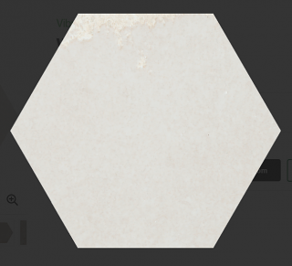 Happy Floors - 5"x6" Vibrant White Glossy Hexagon Ceramic Wall Tile