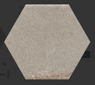Happy Floors - 5"x6" Vibrant Cream Glossy Hexagon Ceramic Wall Tile