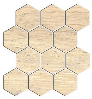 Edimax Astor - W3 Burl Honey Porcelain Hexagon Mosaic Tile (Matte Finish - 12"x13" Sheet)