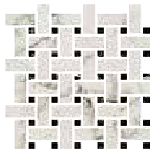 Fioranese - Prestige ARABESCATO EFFECT Polished Porcelain Intreccio Mosaic Tile (12"x12" Sheet)