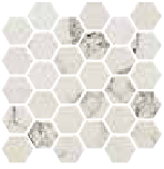 Fioranese - Prestige ARABESCATO EFFECT Polished Porcelain Esagona Mosaic Tile (12"x12" Sheet)