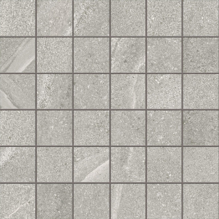Happy Floors - 2"x2" Austral GREY Porcelain Mosaic Tile (Matte Finish - 12"x12" Sheet)