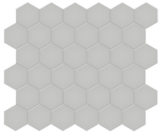 Anatolia - 2" Soho Loft Grey Glazed Porcelain Hexagon Mosaic Tile (Matte Finish)