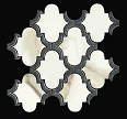 Gazzini - CALACATTA ORO Polished Porcelain Arabesque Mosaic Tile (12"x12" Sheet)