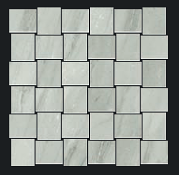 Gazzini - 2"x2" LUXURY GREY Intarsio Porcelain Mosaic Tile (Matte Finish - 12"x12" Sheet)