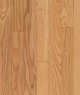 Hartco - Ascot 3/4" thick x 3-1/4" wide NATURAL Solid Oak Hardwood Flooring (Satin Finish)