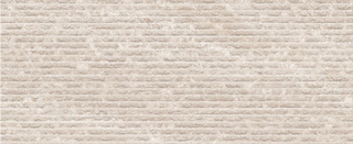 Ergon - 12"x24" Stonehenge IVORY Lined Deco Porcelain Wall Tile (Matte Finish - Rectified Edges)