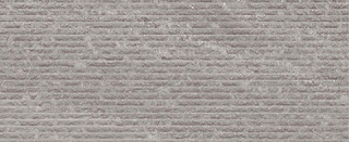 Ergon - 12"x24" Stonehenge GREY Lined Deco Porcelain Wall Tile (Matte Finish - Rectified Edges)