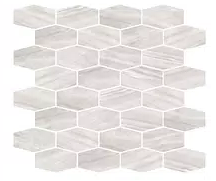 Milestone - Epic ALASKA GREY Polished Porcelain Hexagon Mosaic Tile (10 Pc. Pack - 12"x11" Sheet)