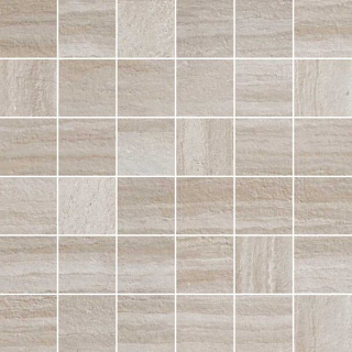 Happy Floors - 2"x2" Makalu CREAM Porcelain Mosaic Tile (Matte Finish - 12"x12" Sheet)